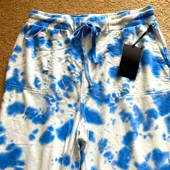 Tie dye cotton blend sweat pants - Picture 3 of 9